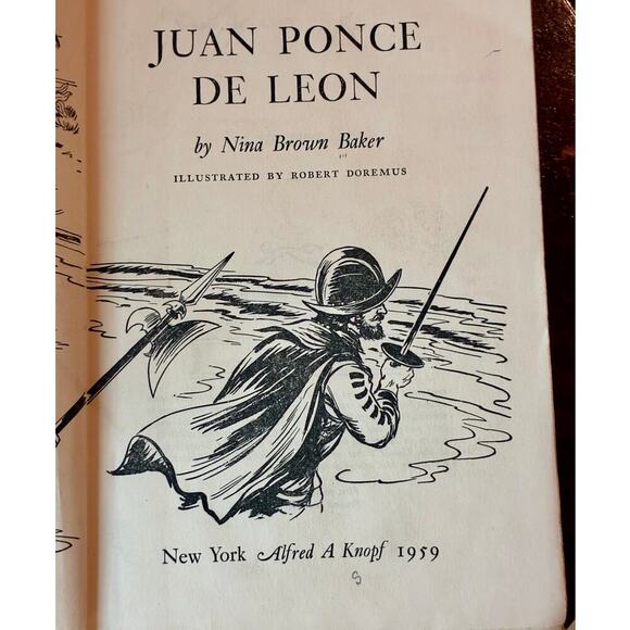 Vintage Explorer Book Set – Ponce de Leon, Vespucci, Ethan Allen - Picture 2 of 7